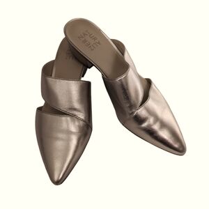 Naturalizer Metallic Silver Flats